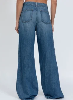 ASKK NY Light Weight Pleated Trouser Denim