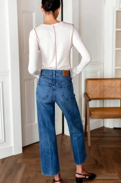 Emerson Fry Amy Crewneck in Heather Almond