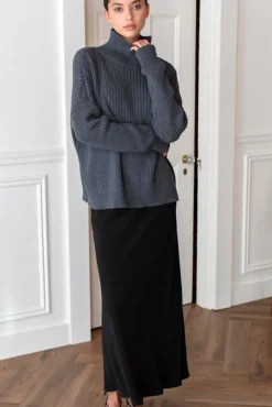 Emerson Fry Elvie Bias Dress - Black