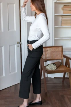 Emerson Fry Essential Black Twill Pant