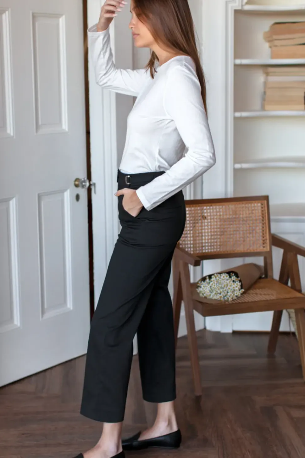 Emerson Fry Essential Black Twill Pant