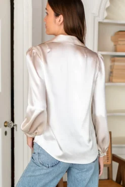 Emerson Fry Frankie Blouse in Porcelain
