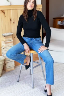 Emerson Fry Lou Walking Slingback in Black Suede