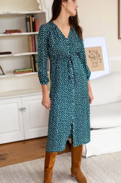 Emerson Fry May Dress - Marguerite Daisy Forest