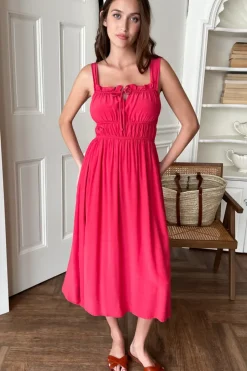 Emerson Fry Pipa Dress in Rococco Red
