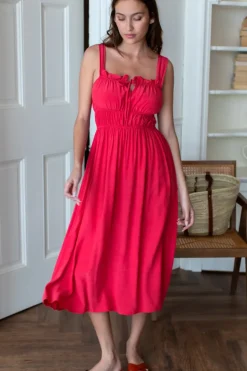 Emerson Fry Pipa Dress in Rococco Red