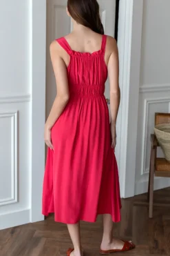 Emerson Fry Pipa Dress in Rococco Red