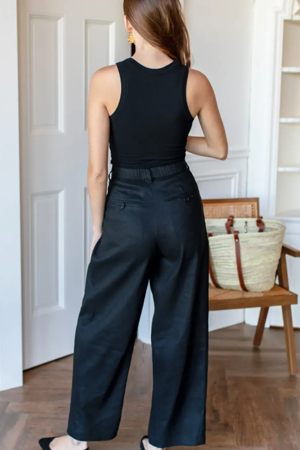 Emerson Fry Slingback Flat - Black Suede