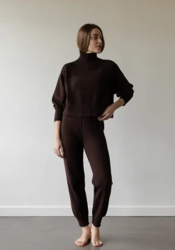 First Rite Cotton Crop Knit Walnut