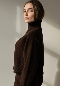 First Rite Cotton Crop Knit Walnut