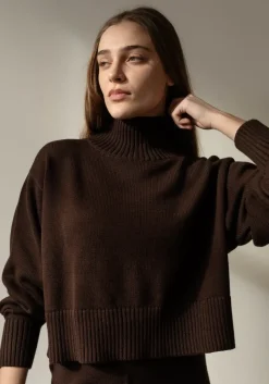 First Rite Cotton Crop Knit Walnut