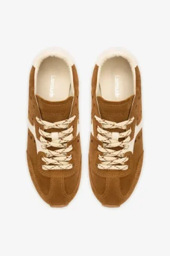 Larroude Stella Sneaker Trainer in Pecan