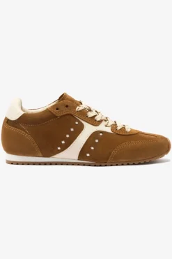 Larroude Stella Sneaker Trainer in Pecan