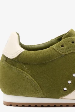 Larroude Stella Sneaker Trainer in Seaweed