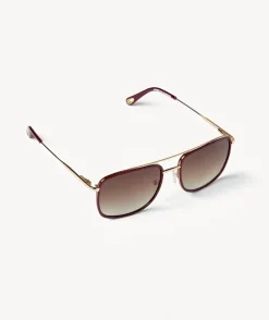 Machete Amelia Sunglasses in Oxblood