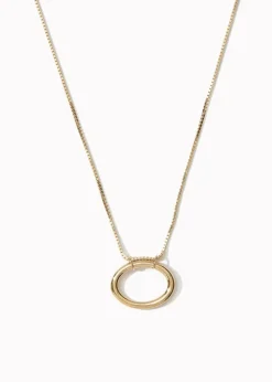 Otiumberg Oval Pendant Necklace in Gold Vermeil