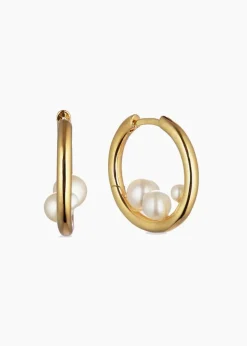 Otiumberg Trio Pearl Hoops