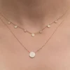 Rachel Reid Mini Diamond Circle Necklace