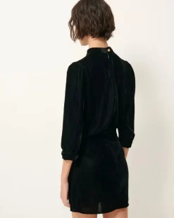 Sessun Dancing Dress in Black Velvet