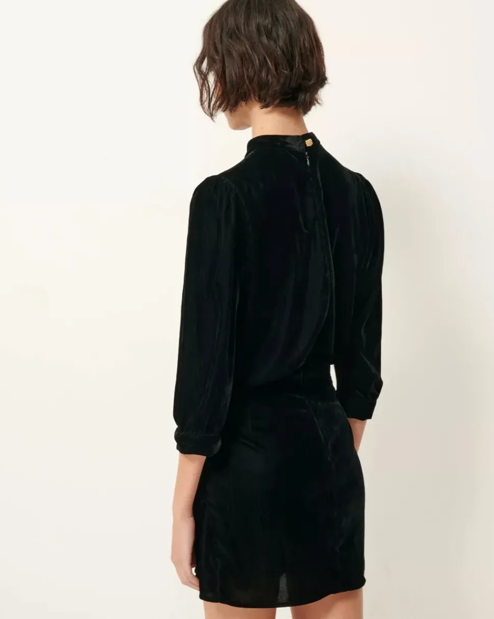 Sessun Dancing Dress in Black Velvet