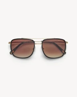 Shop Machete Amelia Sunglasses in Black